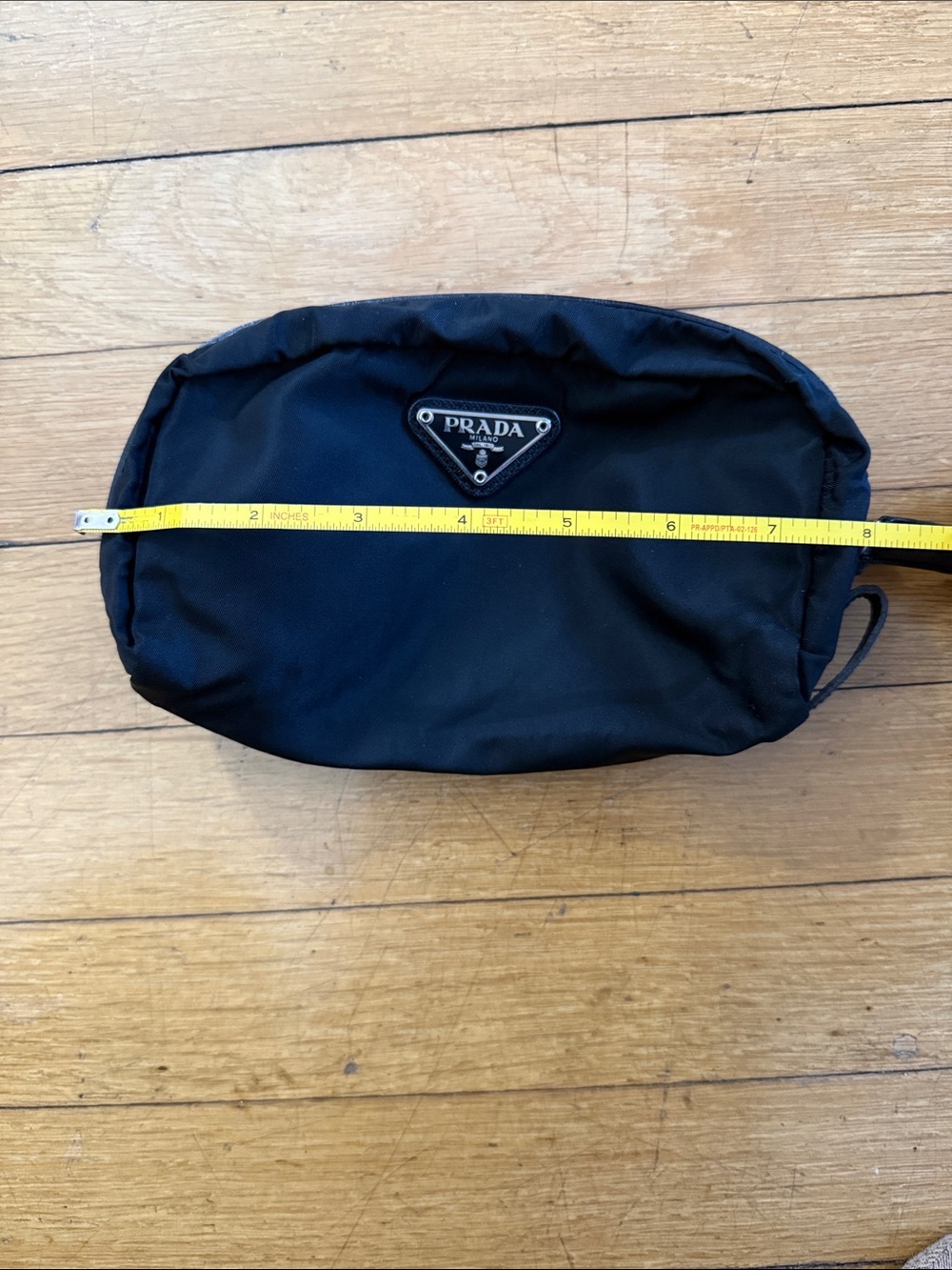 Prada Tessuto Nylon & Leather Cosmetic Pouch. - Picture 8 of 9